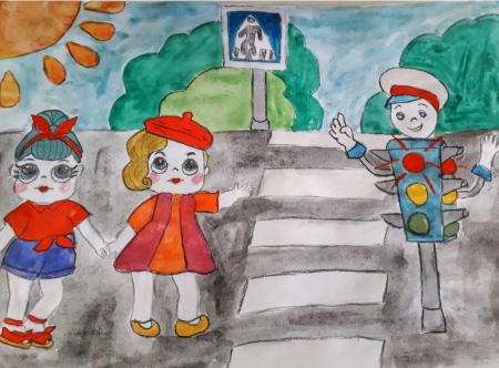 Рисунок безопасность на дороге