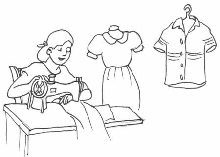 Раскраска модельер для детей