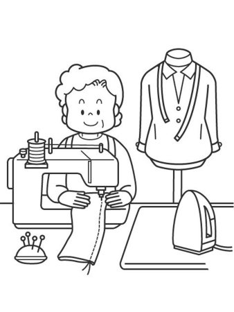 Профессия портной для детей