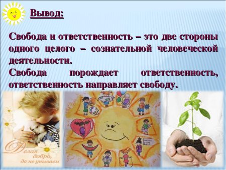 Ответственность вывод