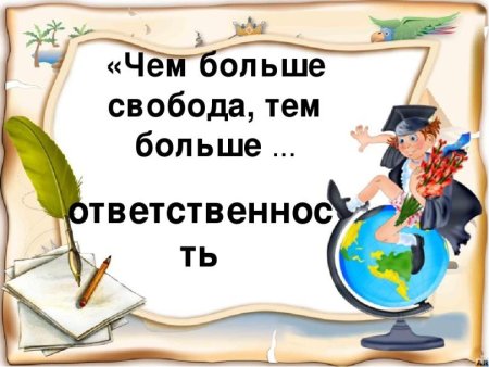 Свобода и ответственность презентация для детей
