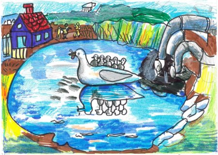 Рисунок на тему береги воду