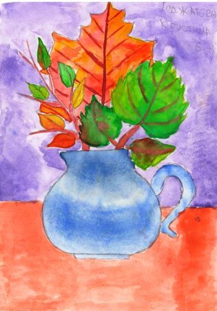 Рисование осенний букет