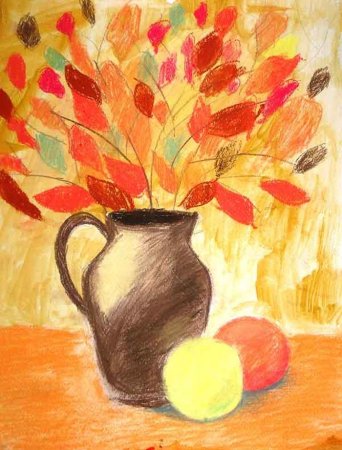 Рисование осенний натюрморт