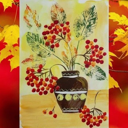 Рисование осенний букет