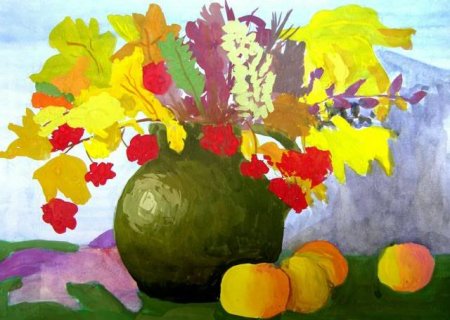 Осенний натюрморт для детей