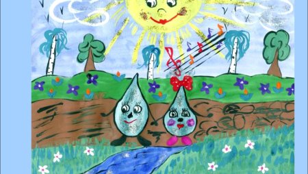 Детские рисунки на тему вода