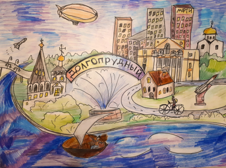 Рисование достопримечательности города