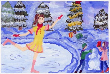 Зимние каникулы рисунок