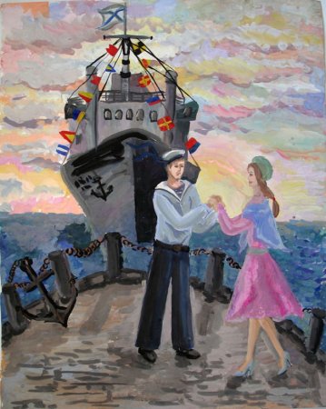 Станковая композиция на военную тему