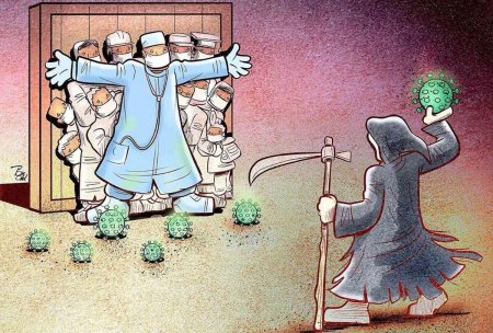 Медики против коронавируса иллюстрации