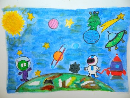 Название рисунка про космос