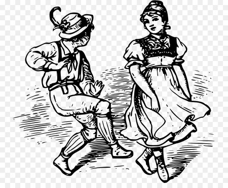 Раскраска национальный танец