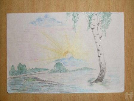 Иллюстрация утро э.Грига