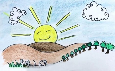 Иллюстрация к произведению э.Грига утро из сюиты пер Гюнт