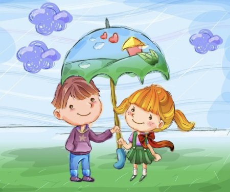 Детский рисунок Дружба