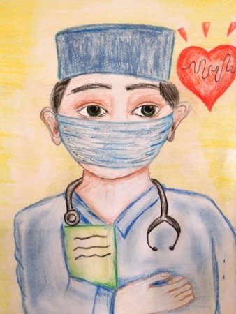 Рисунок на тему спасибо медикам