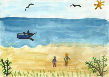 Рисунок на тему лето 1 класс