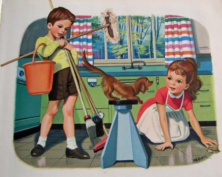 Дети мамины помощники