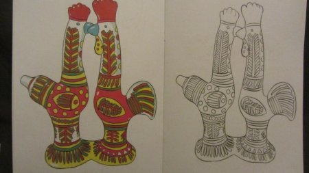 Филимоновские игрушки. (Абрамова л.в., Слепцова и.ф., стр.16)