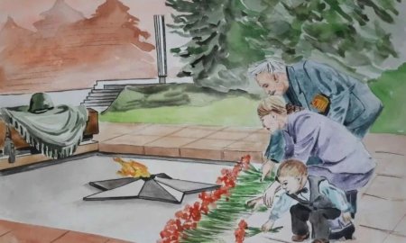 Детские рисунки о войне и победе