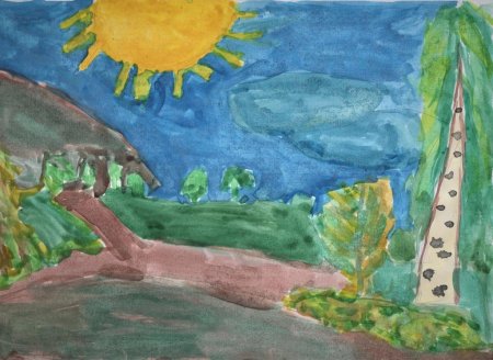 Природа родного края Башкортостана рисунки