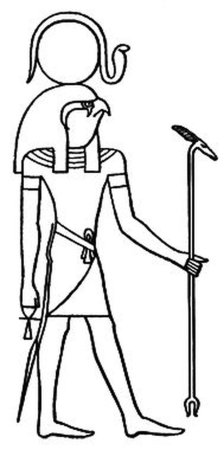 Бог Анубис в древнем Египте рисунок