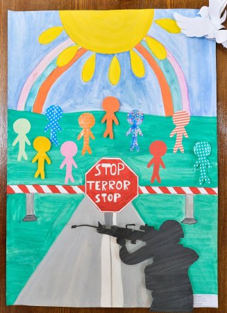 Нет терроризму рисунки