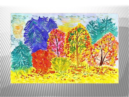 Детские рисунки на тему осень