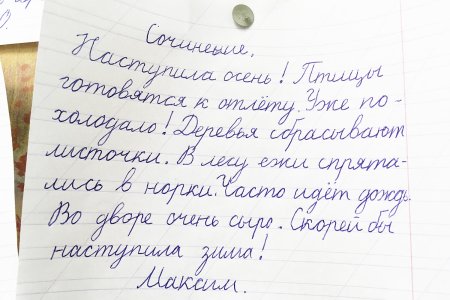 Сочинение 3 класс