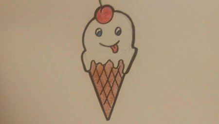 Мороженое для срисовки легко