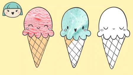 Мороженое для срисовки
