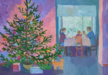 Станкова композиция новый год