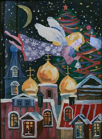 Рождество рисунок