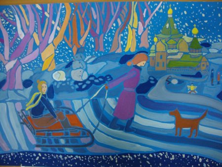 Рисунок на тему Рождество