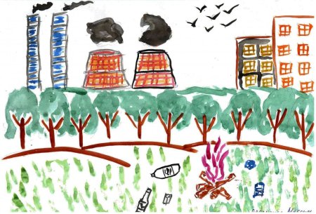 Экологический рисунок для дошкольников