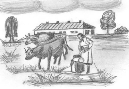 Сельское хозяйство зарисовки