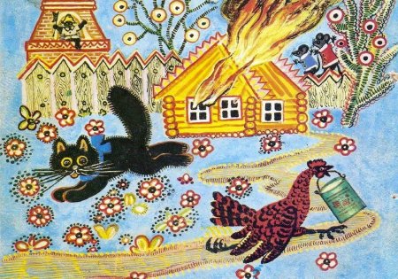 Герои сказки Маршака Кошкин дом
