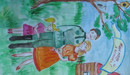 Детские рисунки на военно патриотическую тему