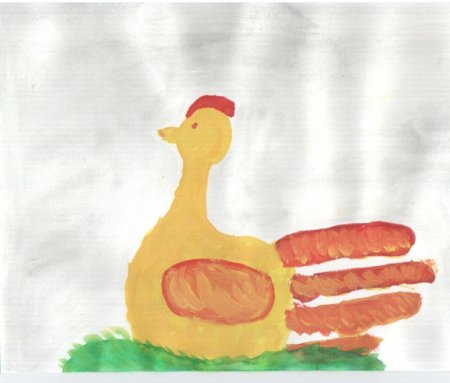 Курочка Ряба рисунок в садик