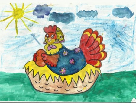 Курочка из сказки Курочка Ряба