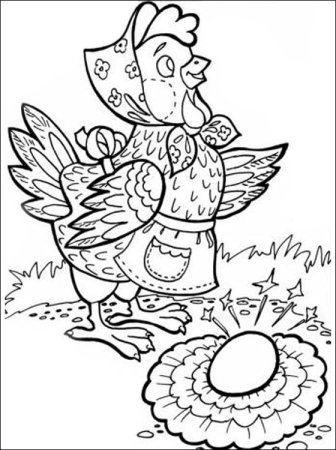 Курица Ряба рисунок 1 класс