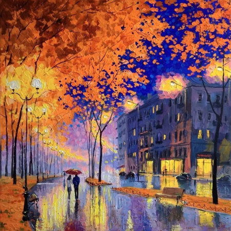 Художник Александр Болотов осень