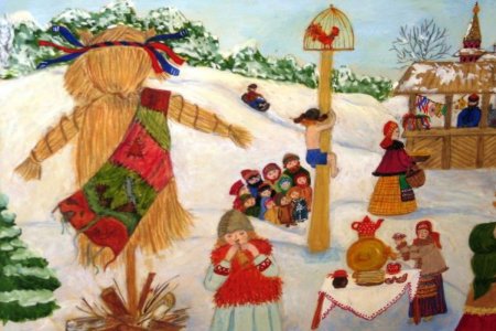Масленица рисунок