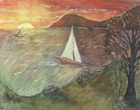 Лермонтов Парус иллюстрации