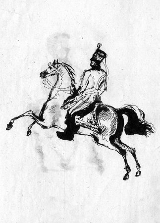 Иллюстрация к произведению Лермонтова Бородино