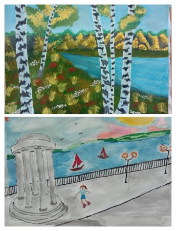 Красота родного края рисунки Волжский