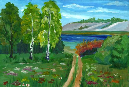 Рисунок на тему пейзаж