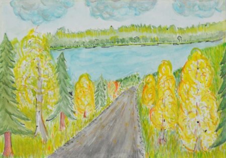 Рисунок на тему природа родного края