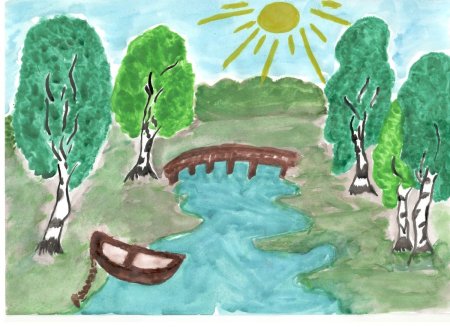 Рисунок на тему природа